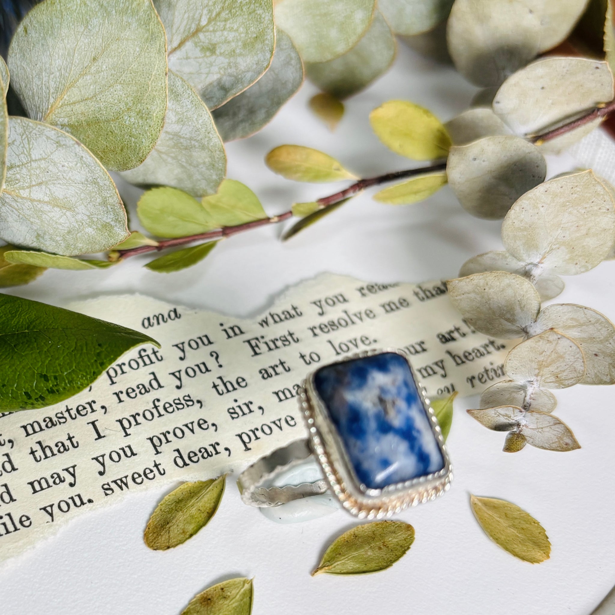 “SO-DA-LITEFULL”~Sodalite Cocktail Ring