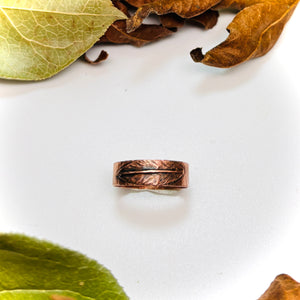 “SWEET LEAF”~Delicate Copper Leaf Band Ring