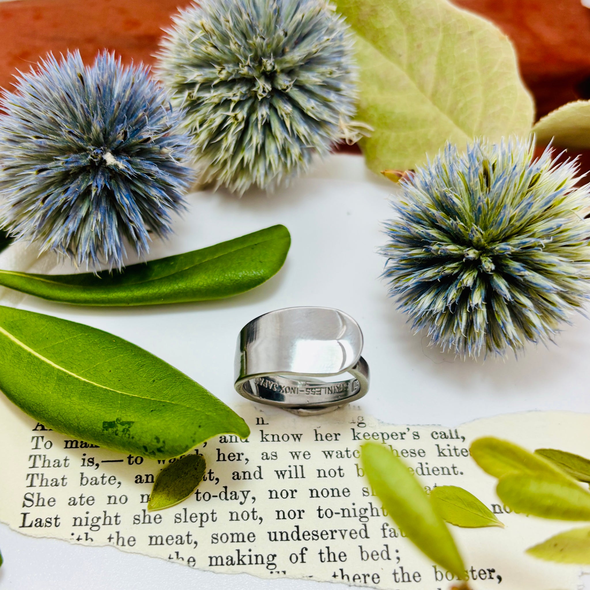 “SLEEK & SHINY” Simple Stainless Spoon Ring