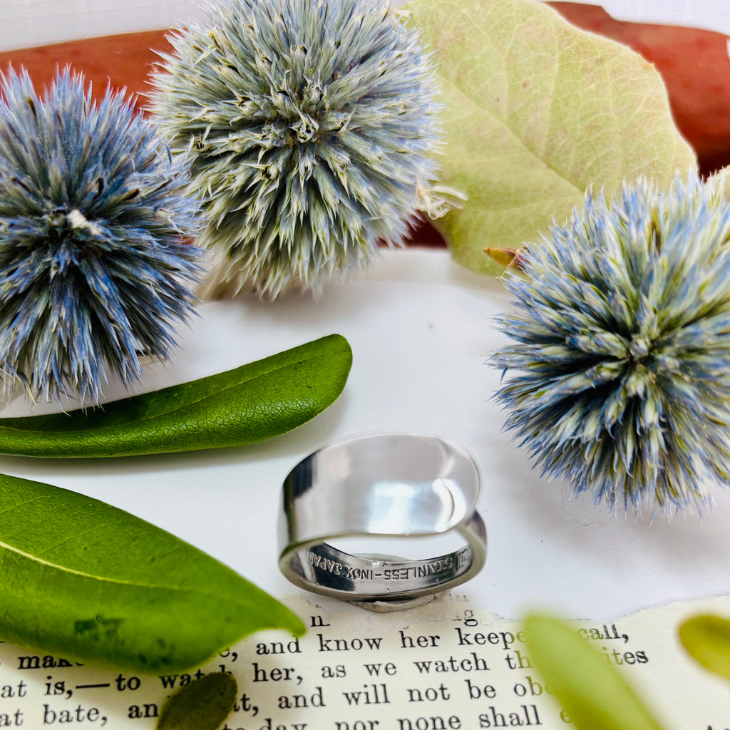 “SLEEK & SHINY” Simple Stainless Spoon Ring