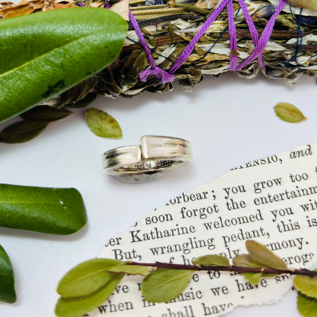 “EVERY BIT COUNTS”~UpCycled Spoon Handle Ring With Delicate Design