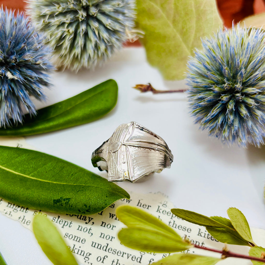 “SET SAIL”~Mystery Metal Sailboat Spoon Ring
