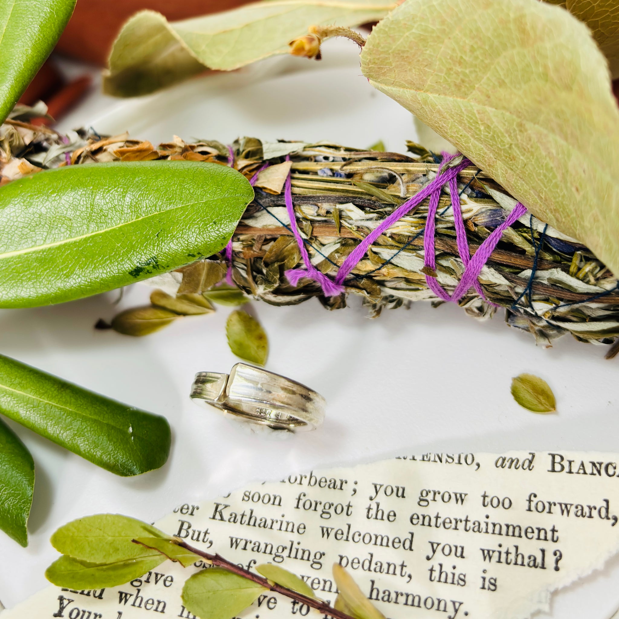 “EVERY BIT COUNTS”~UpCycled Spoon Handle Ring With Delicate Design