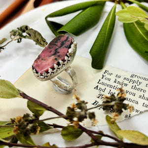 “OF THE VALLEY” ~Cowichan Valley Rhodonite River Stone Ring
