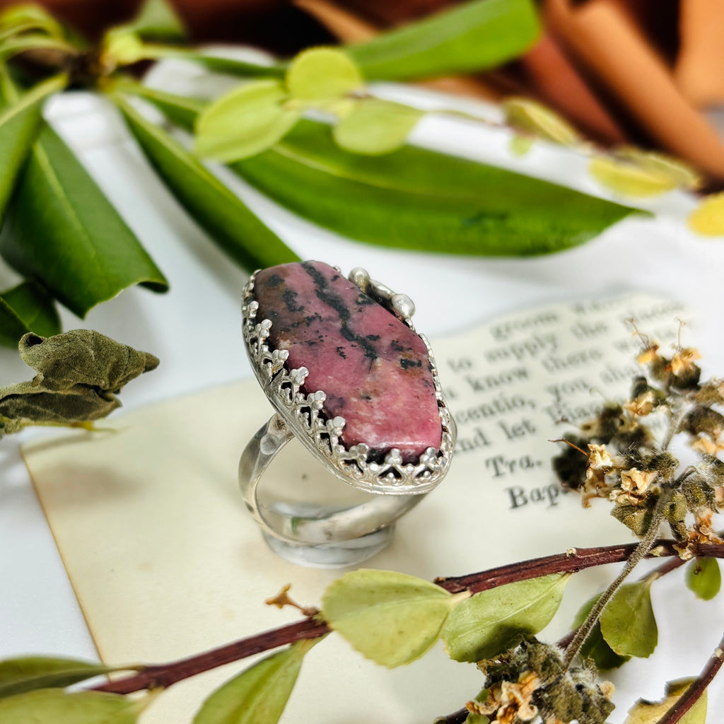 “OF THE VALLEY” ~Cowichan Valley Rhodonite River Stone Ring