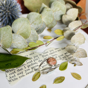 “FALL FOR YOU”~Burnt Unakite Split Shank Ring