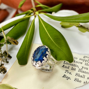 “MOTHER EARTH”~Faceted Lapis Lazuli Ring