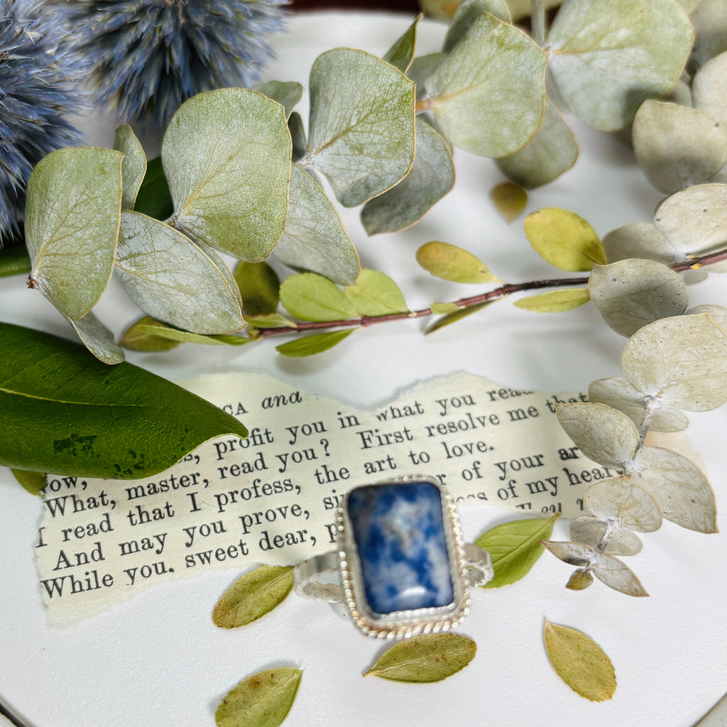 “SO-DA-LITEFULL”~Sodalite Cocktail Ring