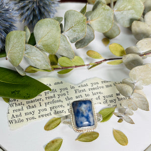 “SO-DA-LITEFULL”~Sodalite Cocktail Ring