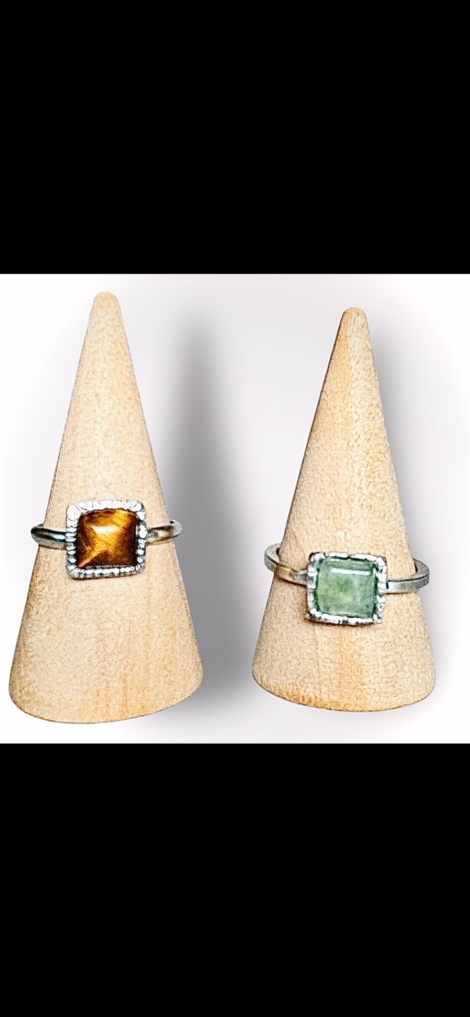 “TIGERS EYE SPARKLE” ~Upcycled Tigers Eye Sterling Silver Ring