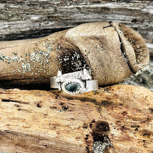 “GROWING TOGETHER”~Sterling Silver Mushroom Band Ring